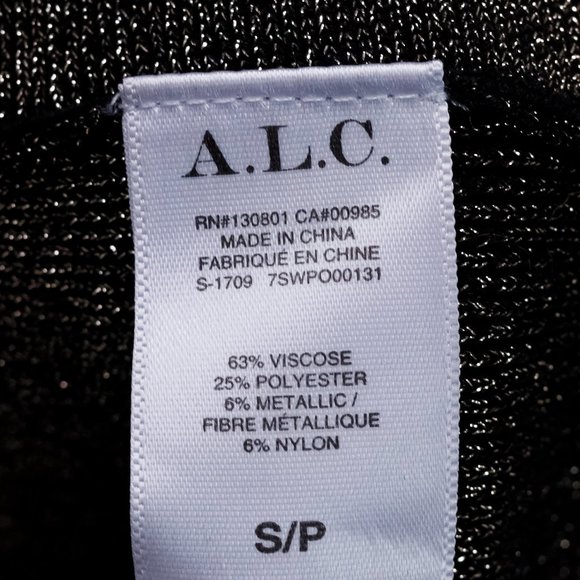 A.L.C. Metallic Knit Turtleneck Top - Picture 10 of 11
